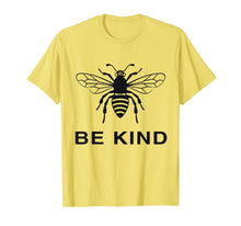 Ladda upp bild till gallerivisning, Unisex Mens Womens T Shirt Black Bee Kind 80759