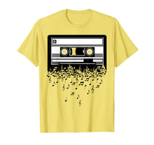 Ladda upp bild till gallerivisning, Cassette T Shirt - Music notes & Retro Cassette Tape 1181589