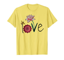Ladda upp bild till gallerivisning, Namaste Love bee lotus yoga woman shirt 252450