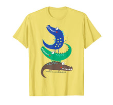 Ladda upp bild till gallerivisning, Cute Crocodile Brothers of 3 Cartoon Graphic Shirt T-Shirt 803662