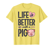 Ladda upp bild till gallerivisning, Funny shirts V-neck Tank top Hoodie sweatshirt usa uk au ca gifts for Life is Better With a Pig T shirt Pigs Farm Farmer Girls Tee 14051