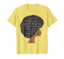 Ladda upp bild till gallerivisning, Funny shirts V-neck Tank top Hoodie sweatshirt usa uk au ca gifts for Strong Black Woman With Afro Natural Hair In Words Tee Shirt 2059250