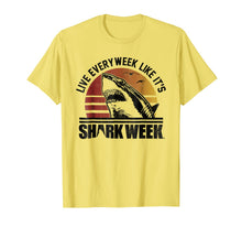 Ladda upp bild till gallerivisning, Shark Week Live Every Week Like It's Vintage Graphic T-Shirt 60627