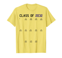 Ladda upp bild till gallerivisning, Class of 2032 Graduation T-shirt with Space for Handprints T-Shirt 47168