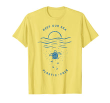 Ladda upp bild till gallerivisning, Keep Our Sea Plastic Free Turtle TShirt 64865