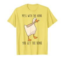 Ladda upp bild till gallerivisning, Mess With The Honk You Get The Bonk Funny Duck T-Shirt