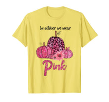Ladda upp bild till gallerivisning, In October We Wear Pink Pumpkin Breast Cancer Leopard Gift T-Shirt 274341