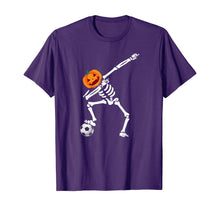 Ladda upp bild till gallerivisning, Funny Halloween Costume Dabbing Skeleton Soccer Gift T-Shirt 250144