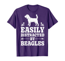 Ladda upp bild till gallerivisning, Funny shirts V-neck Tank top Hoodie sweatshirt usa uk au ca gifts for Easily Distracted By Beagles Funny Dog Lover Gifts Beagle T-Shirt 879791