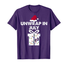 Ladda upp bild till gallerivisning, Funny shirts V-neck Tank top Hoodie sweatshirt usa uk au ca gifts for Christmas Pregnancy Announcement Gifts Unwrap In July T-Shirt 370200