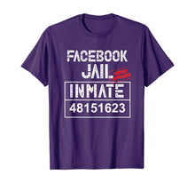 Ladda upp bild till gallerivisning, Funny Facebook Jail Inmate Repeat Offender Gag Gift T-Shirt 261483