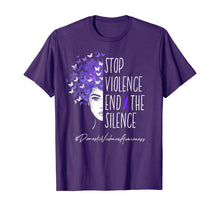 Ladda upp bild till gallerivisning, Stop Violence End Silence T-Shirt Domestic Violence Support T-Shirt 97589