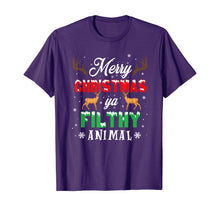 Ladda upp bild till gallerivisning, Funny shirts V-neck Tank top Hoodie sweatshirt usa uk au ca gifts for Funny Alone At Home Movies Merry Christmas You Filty Animal T-Shirt 210674