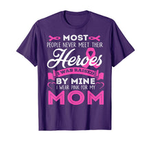 Ladda upp bild till gallerivisning, I Wear Pink For My Mom-My Hero-Breast Cancer Awareness Shirt T-Shirt 18540