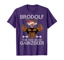 Ladda upp bild till gallerivisning, Funny shirts V-neck Tank top Hoodie sweatshirt usa uk au ca gifts for Brodolf The Red Nose Gainzdeer Tee Merry Liftmas Christmas T-Shirt 894279