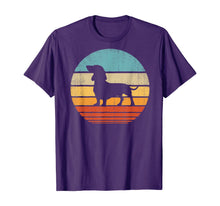 Ladda upp bild till gallerivisning, Funny shirts V-neck Tank top Hoodie sweatshirt usa uk au ca gifts for Dachshund Vintage Silhouette 60s 70s Retro Gifts Dog Lover T-Shirt 279074
