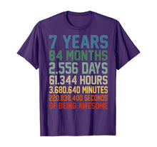 Ladda upp bild till gallerivisning, Vintage 7th Birthday 7 Years Old Wedding Anniversary Gift T-Shirt