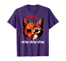 Ladda upp bild till gallerivisning, CH CH CH Meow Meow Meow Cat Horror Funny Halloween T-Shirt 190366