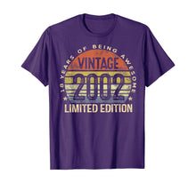 Ladda upp bild till gallerivisning, 18 Year Old Gifts Vintage 2002 Limited Edition 18th Birthday T-Shirt-65842