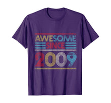 Ladda upp bild till gallerivisning, 10th Birthday Gifts - Awesome Since 2009 T-Shirt 210489