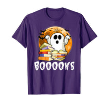Ladda upp bild till gallerivisning, Booooks! Adorable Ghost Reading Books Halloween T-Shirt 271152