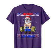Ladda upp bild till gallerivisning, Funny shirts V-neck Tank top Hoodie sweatshirt usa uk au ca gifts for Merry Liftmas Weightlifter Santa Ugly Christmas Xmas Outfit T-Shirt 782963