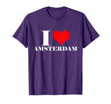 Ladda upp bild till gallerivisning, Funny shirts V-neck Tank top Hoodie sweatshirt usa uk au ca gifts for I Love Amsterdam T Shirt , I Heart Amsterdam Tee Holland 3655001
