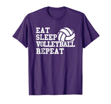 Ladda upp bild till gallerivisning, Eat Sleep Volleyball Repeat Funny Volleyball Player T Shirt 1697105