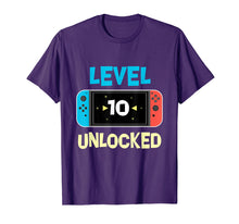 Ladda upp bild till gallerivisning, Funny shirts V-neck Tank top Hoodie sweatshirt usa uk au ca gifts for Level 10 unlocked Switch Gamer 10th Birthday Gift T-shirt 4026711