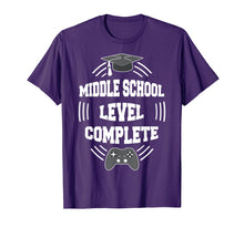 Ladda upp bild till gallerivisning, Funny shirts V-neck Tank top Hoodie sweatshirt usa uk au ca gifts for Middle School Level Complete Gamer Graduation 2019 Shirt 3956336