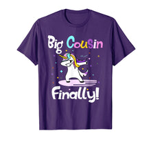 Ladda upp bild till gallerivisning, Funny shirts V-neck Tank top Hoodie sweatshirt usa uk au ca gifts for Big Cousin Finally Unicorn Dab T-shirt Funny Cute Gifts 3318498
