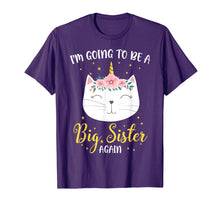 Ladda upp bild till gallerivisning, Funny shirts V-neck Tank top Hoodie sweatshirt usa uk au ca gifts for I'm Going To Be A Big Sister Again Cat Caticorn Unicorn Love 3098279