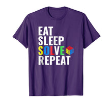 Ladda upp bild till gallerivisning, Funny shirts V-neck Tank top Hoodie sweatshirt usa uk au ca gifts for Eat Sleep Solve Repeat Rubik Tshirt 467191