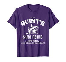 Ladda upp bild till gallerivisning, Funny shirts V-neck Tank top Hoodie sweatshirt usa uk au ca gifts for EST.1975 Quint's Shark Fishing Amity Island Tshirt 704566
