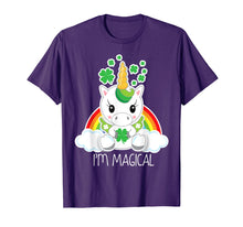Ladda upp bild till gallerivisning, Funny shirts V-neck Tank top Hoodie sweatshirt usa uk au ca gifts for Girls Cute Unicorn Im Magical Shirt Gift for St Patricks Day 2416981