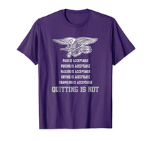 Ladda upp bild till gallerivisning, Navy Seal T-Shirt - Quitting Is Not Acceptable