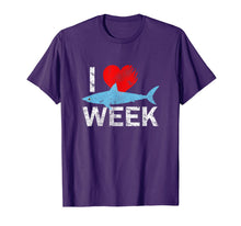 Ladda upp bild till gallerivisning, I Wait All Year For This Week T-Shirt Funny Shark Tee 167056