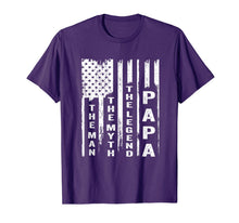Ladda upp bild till gallerivisning, The Man The Myth The Legend Grandpa Shirt US Flag 88362
