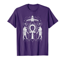 Ladda upp bild till gallerivisning, Egyptian Sacred Geometry Ankh Shirt Eye Of Horus Shirts Men T-Shirt