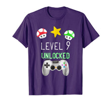 Ladda upp bild till gallerivisning, Level 9 Unlocked Gamer Shirt, Nine year old Birthday T-Shirt 520776
