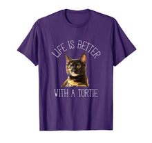 Ladda upp bild till gallerivisning, Funny shirts V-neck Tank top Hoodie sweatshirt usa uk au ca gifts for Tortie Cat: Life Is Better With A Tortie Cat T-Shirt 2318535
