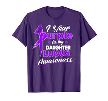 Ladda upp bild till gallerivisning, Funny shirts V-neck Tank top Hoodie sweatshirt usa uk au ca gifts for I Wear Purple For My Daughter T Shirt Lupus Awareness Shirt 1221050