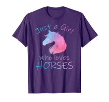 Ladda upp bild till gallerivisning, Funny shirts V-neck Tank top Hoodie sweatshirt usa uk au ca gifts for JUST A GIRL WHO LOVES HORSES Horseback Riding Rider T-Shirt 2896050