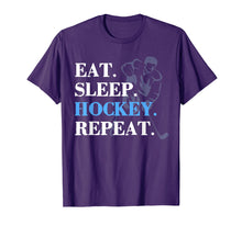 Ladda upp bild till gallerivisning, Funny shirts V-neck Tank top Hoodie sweatshirt usa uk au ca gifts for Eat Sleep Hockey Repeat Hockey T Shirt Men Gifts Player 3667282