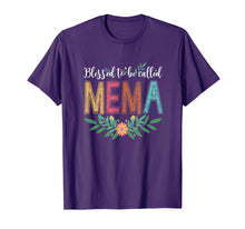 Ladda upp bild till gallerivisning, Funny shirts V-neck Tank top Hoodie sweatshirt usa uk au ca gifts for Blessed To Be Called Mema Floral T-Shirt Funny Mema Gift 1462908