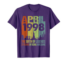 Ladda upp bild till gallerivisning, Funny shirts V-neck Tank top Hoodie sweatshirt usa uk au ca gifts for April 1998 TShirt 21th Birthday Gifts 21 Year Old Shirt 1807980