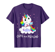 Ladda upp bild till gallerivisning, Funny shirts V-neck Tank top Hoodie sweatshirt usa uk au ca gifts for Cute But Psycho Unicorn Rainbow Tshirt - Funny Gift 700007