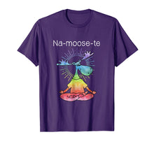 Ladda upp bild till gallerivisning, Funny shirts V-neck Tank top Hoodie sweatshirt usa uk au ca gifts for Na-Moose-Te Funny Moose Funny Yoga T-Shirt Flower Boho Style 253905
