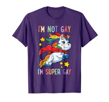 Ladda upp bild till gallerivisning, Funny shirts V-neck Tank top Hoodie sweatshirt usa uk au ca gifts for I'm not Gay I'm Super Gay Pride LGBT Flag T shirt Unicorn 206696