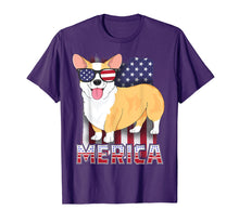 Ladda upp bild till gallerivisning, Funny shirts V-neck Tank top Hoodie sweatshirt usa uk au ca gifts for Corgi Merica T-Shirt for Kids Boys USA Flag 4th of July Dog 4059493
